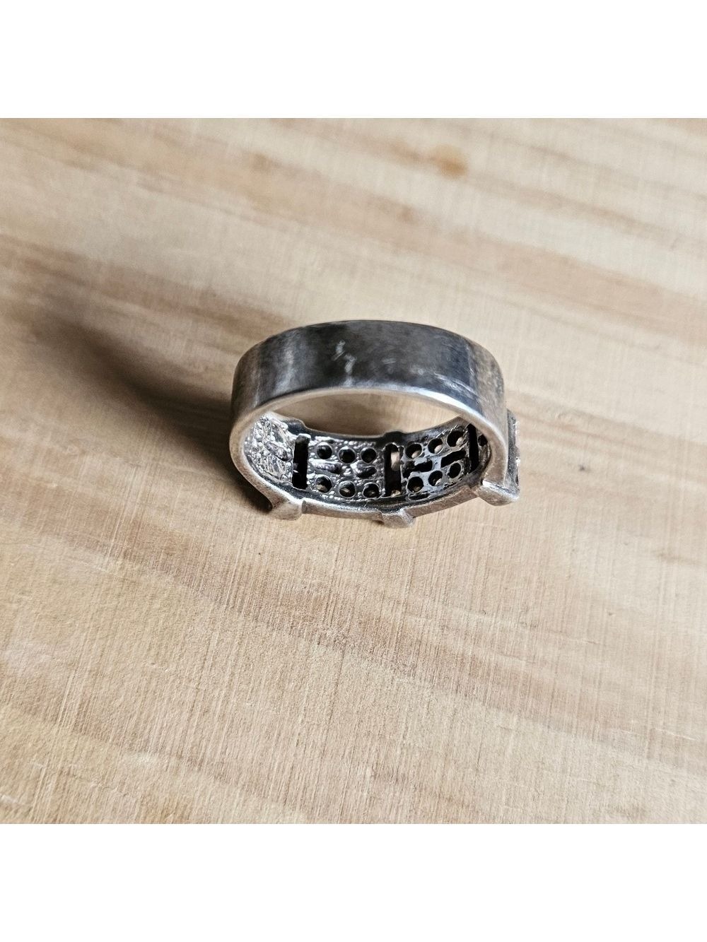Vintage Sterling & Cz Ring, Size 7 - Picture 11 of 11